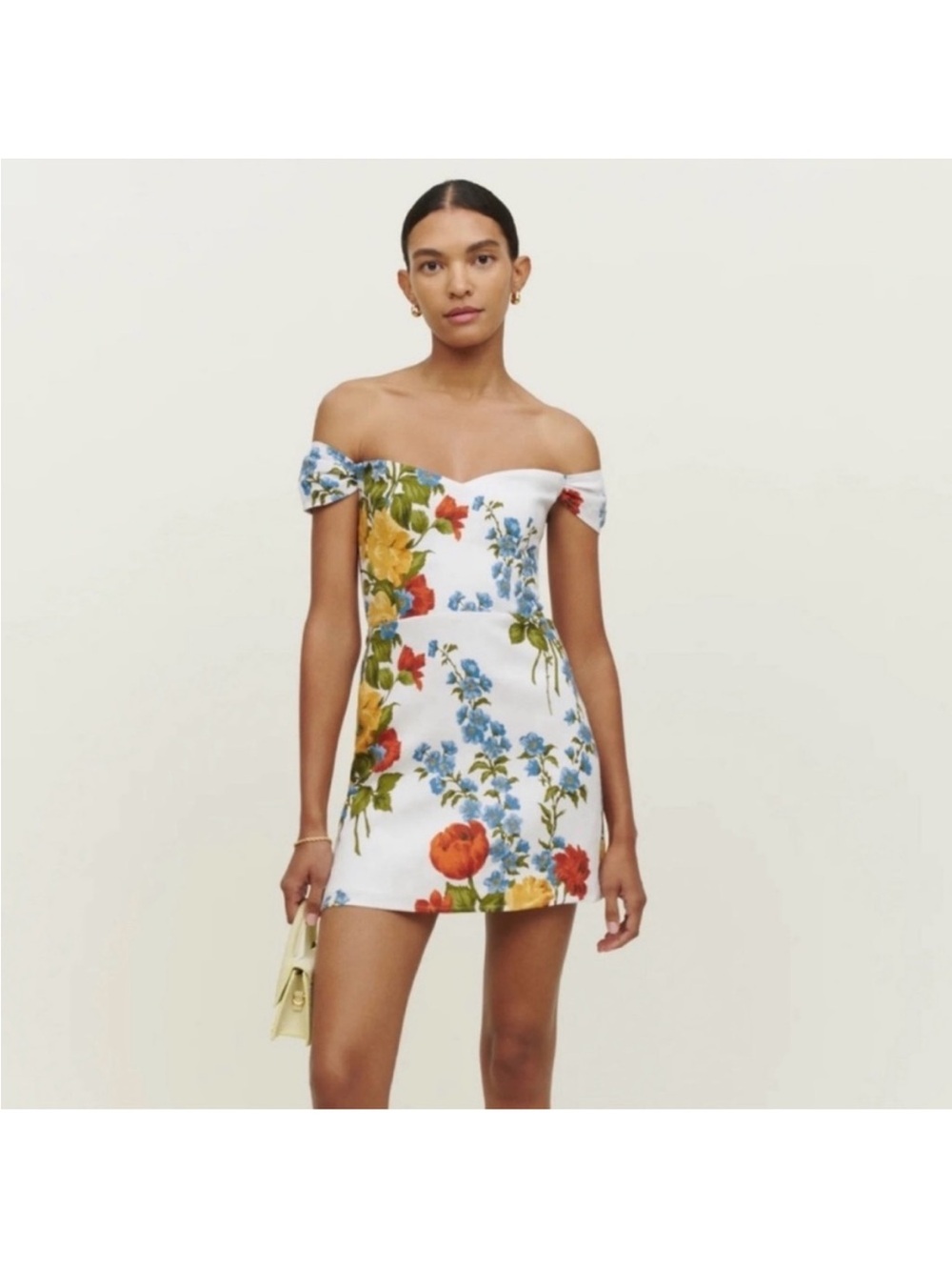 Reformation Gavina Linen Mini Dress